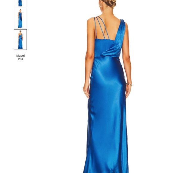 NWT NEW Veronica Beard Sanderson Maxi Dress in Azure Blue - Size US 00 - Picture 5 of 11